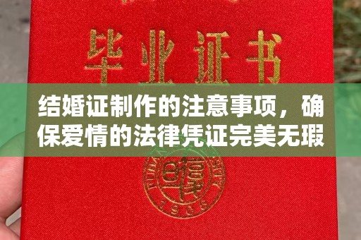 阿拉山口结婚证制作的注意事项，确保爱情的法律凭证完美无瑕
