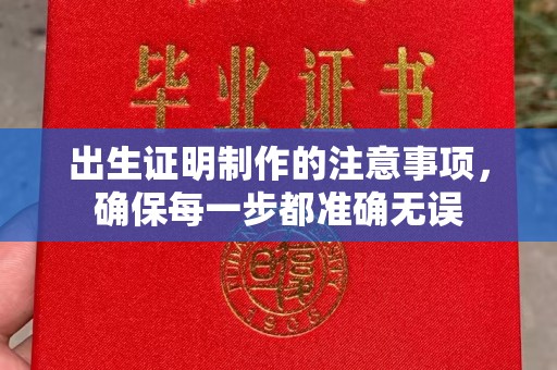 沾益出生证明制作的注意事项，确保每一步都准确无误